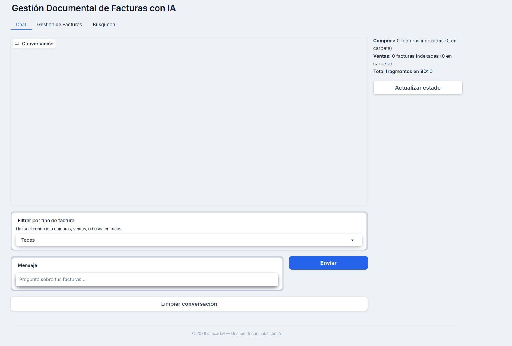 Chat de consulta de facturas con IA